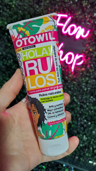 Crema para Peinar Rulos Otowil 120g antifrizz antitermico